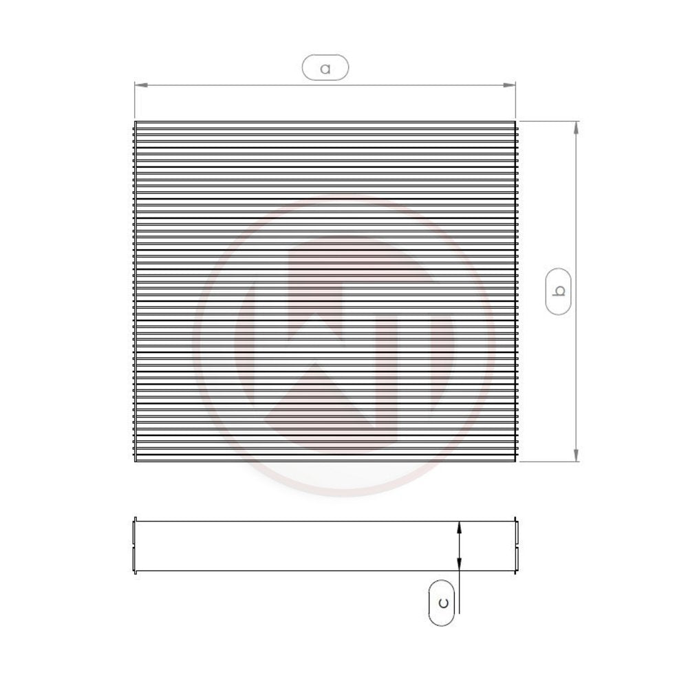 Wagner Tuning Wasserkühlernetz 240x251x52