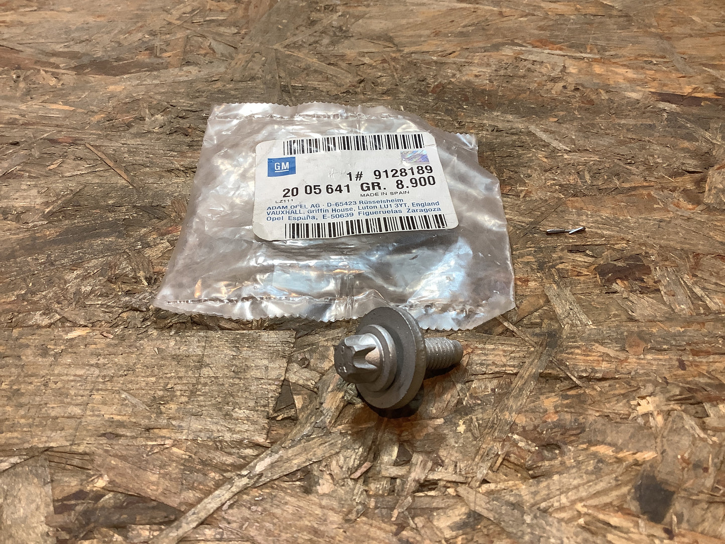 Torxschraube M8 mit Unterlegscheibe Stütze Katalysator Original GM NEU