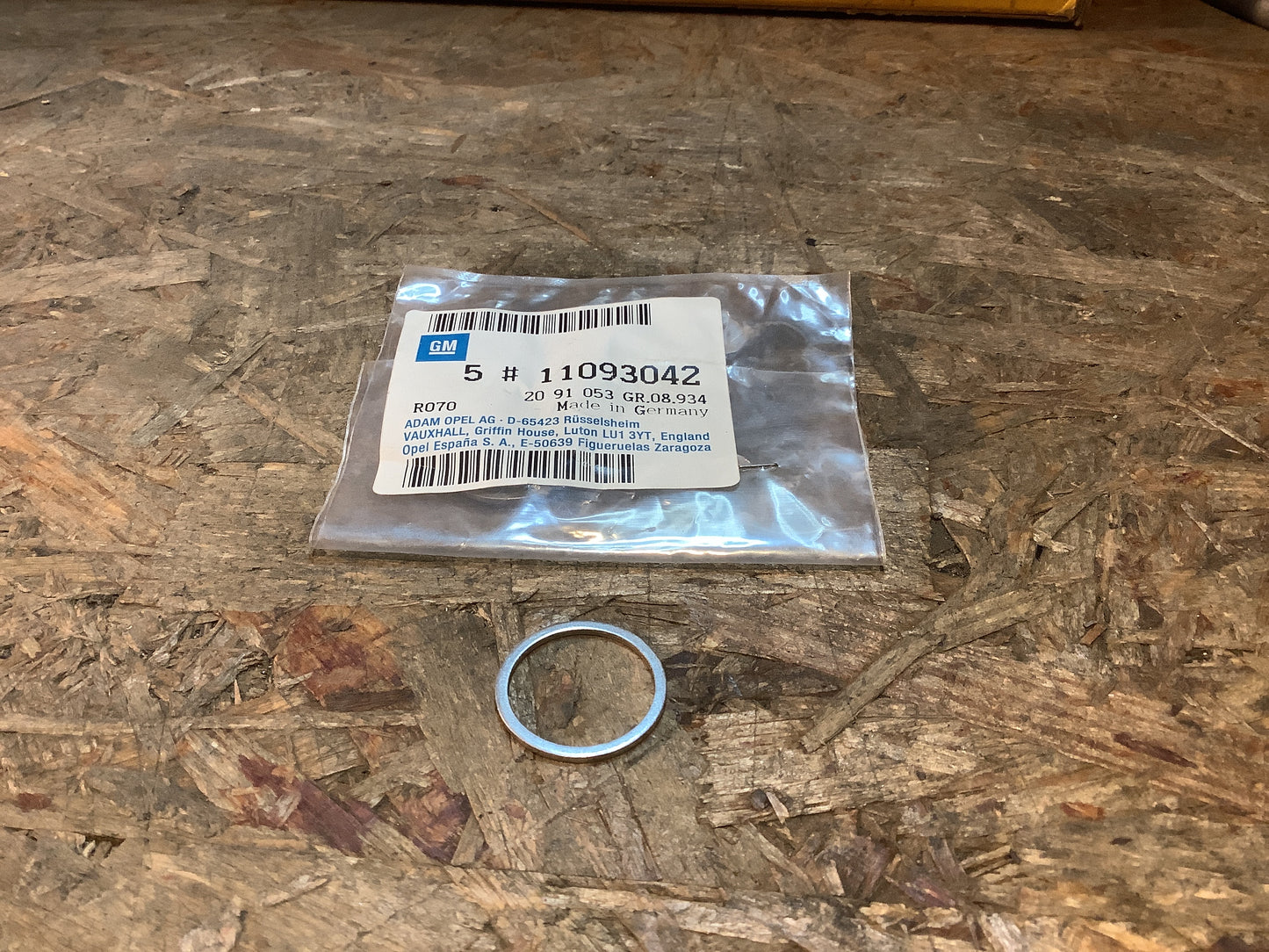 Opel Astra F Dichtring Überdruckventil Ölpumpe Original GM NEU