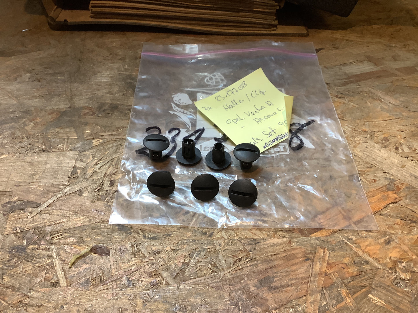 Opel Vectra A, Ascona C Halter/Clip als Set (7Stk) NEU