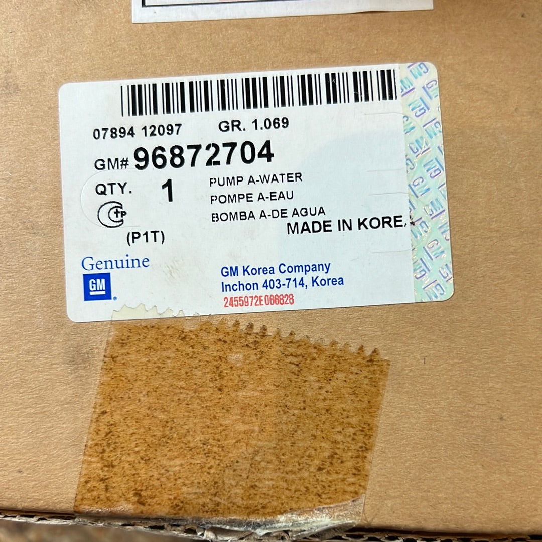 Original GM Chevrolet Kalos 1.4 Wasserpumpe NEU 96872704