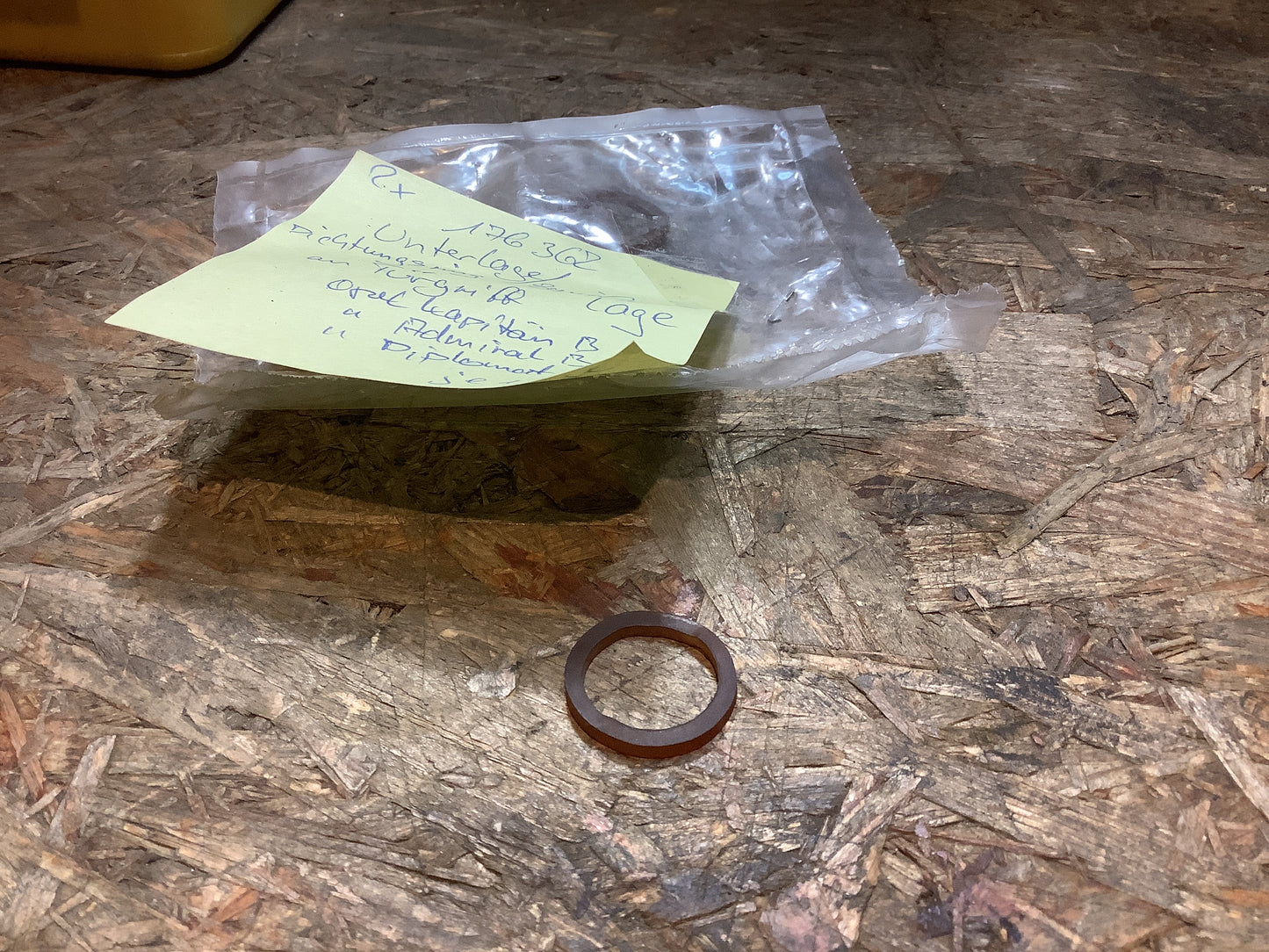 Opel Kapitän B, Admiral B, Diplomat B Unterlage/ Dichtungsring Zwischenlage an Türgriff NEU