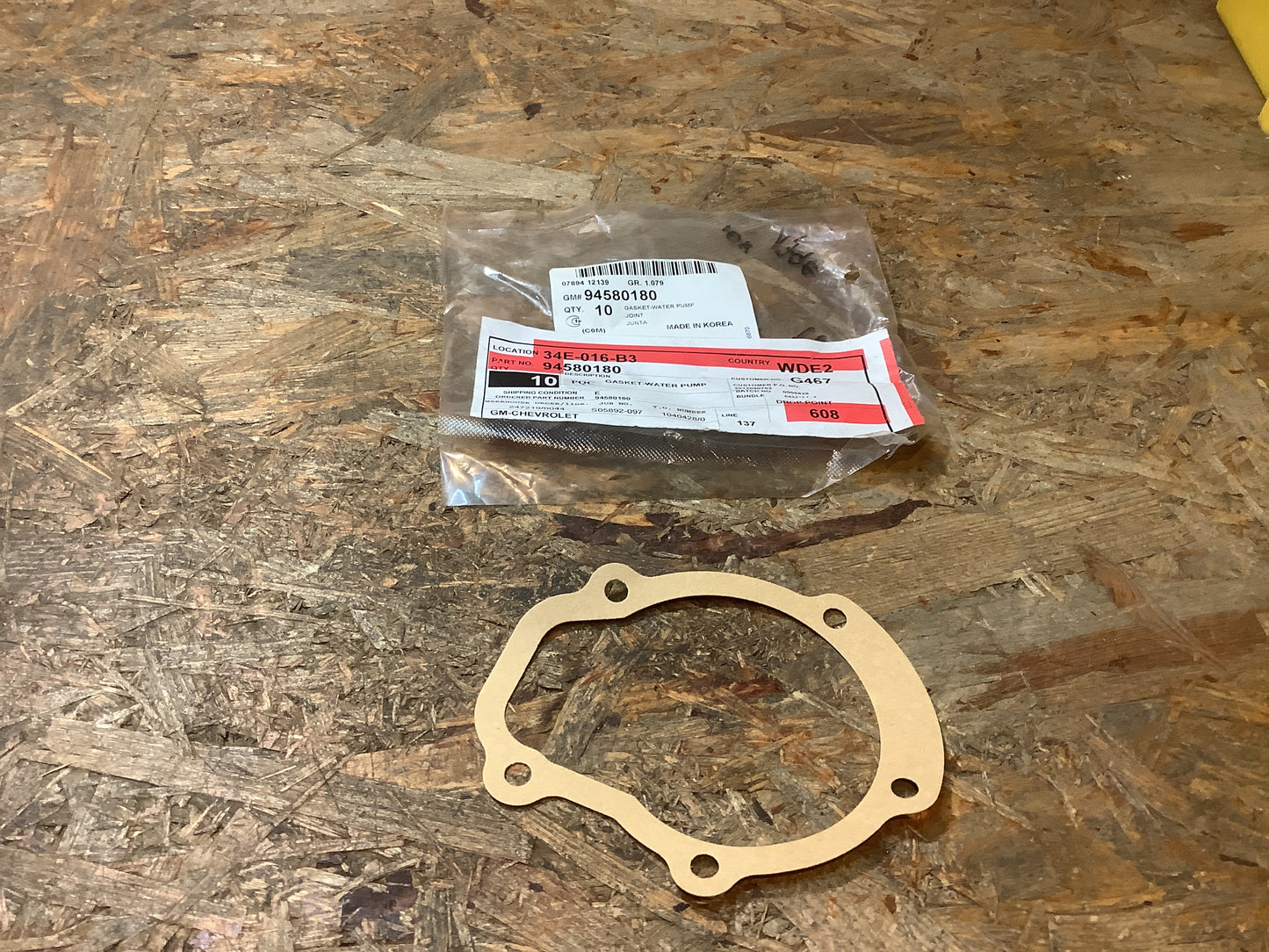 Chevrolet Spark,Matiz Wasserpumpen Dichtung Original GM NEU