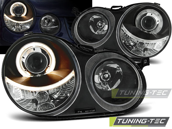 Tuning-Tec Angel Eyes Scheinwerfer für VW Polo 9N 01-05 schwarz