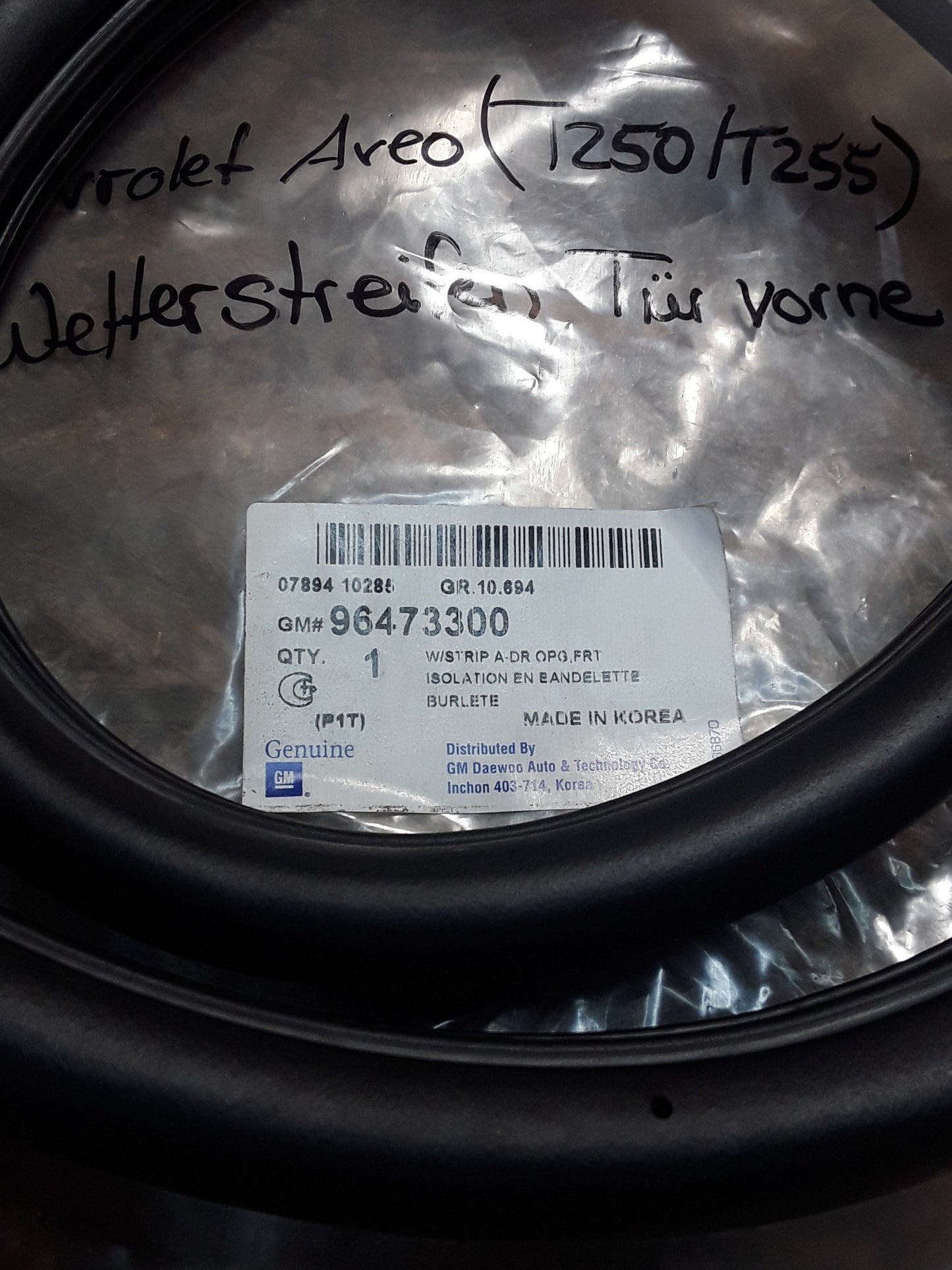 Chevrolet Aveo (T250/T255) Wetterleiste Tür vorne original GM NEU