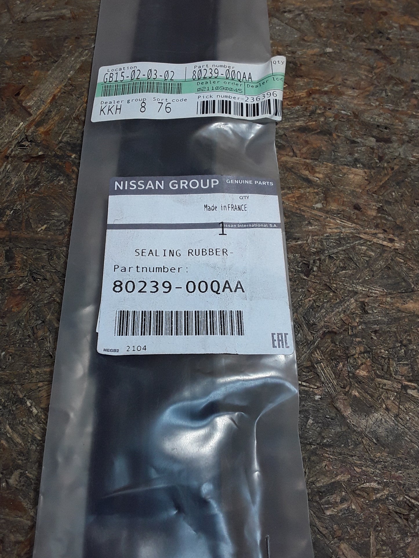Nissan Dichtungsgummi original Nissan NEU