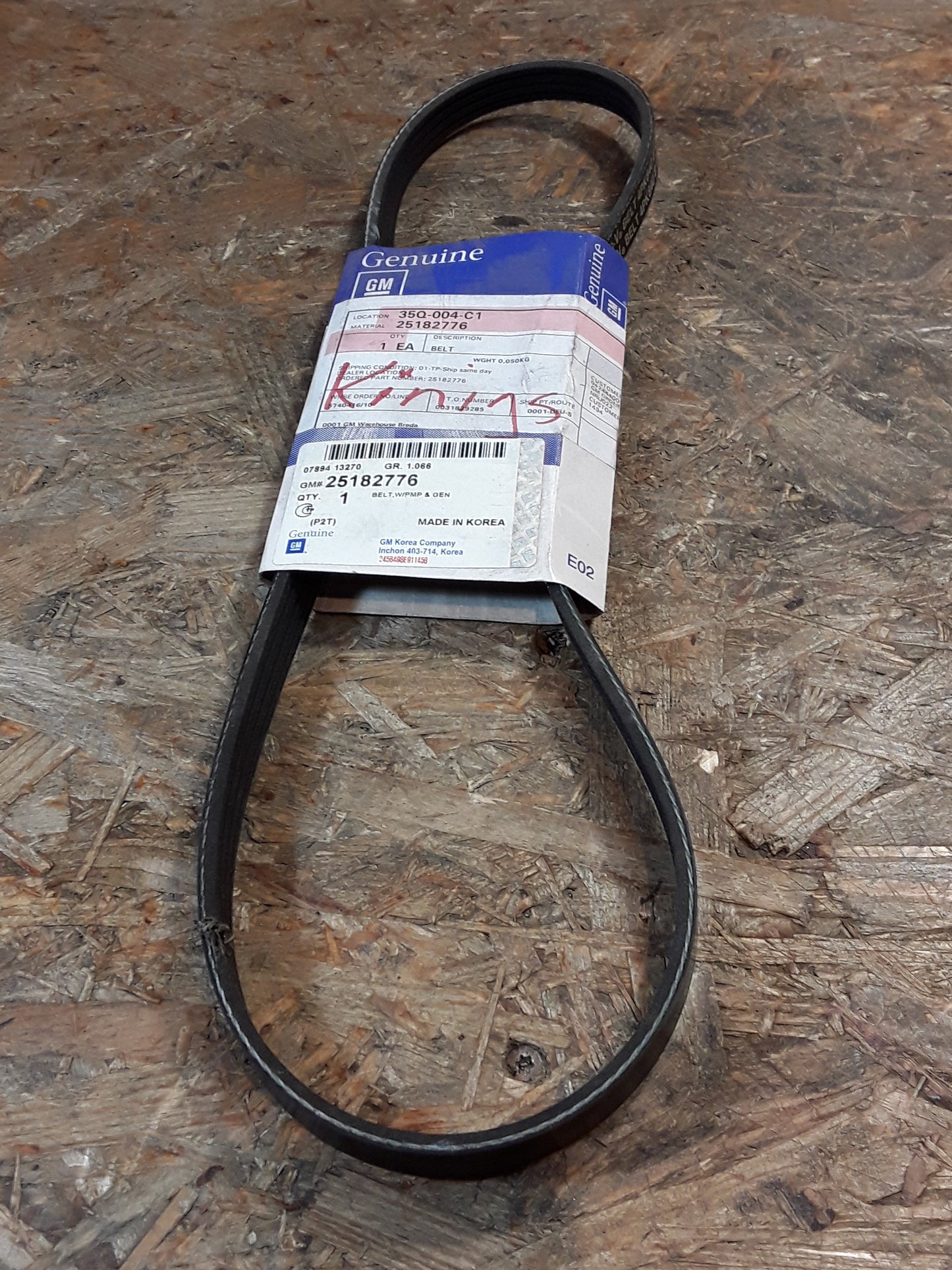 Chevrolet Aveo/ Kalos/ Spark Keilrippenriemen original GM NEU