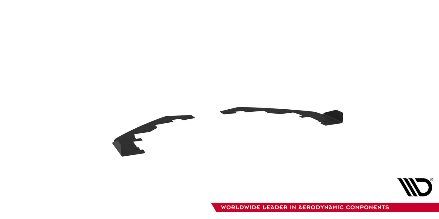 Maxton Front Flaps Ford Mustang GT Mk6 schwarz Hochglanz
