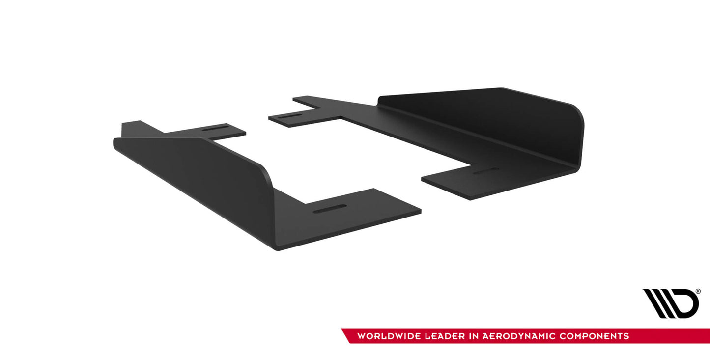 Maxton Side Flaps Ford Mustang GT Mk6 schwarz Hochglanz