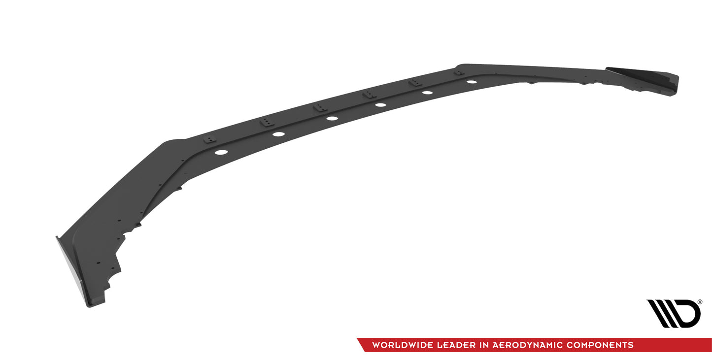 Maxton Street Pro Front Ansatz für +Flaps für + Flaps Honda Civic Type-R Mk 11 schwarz Hochglanz
