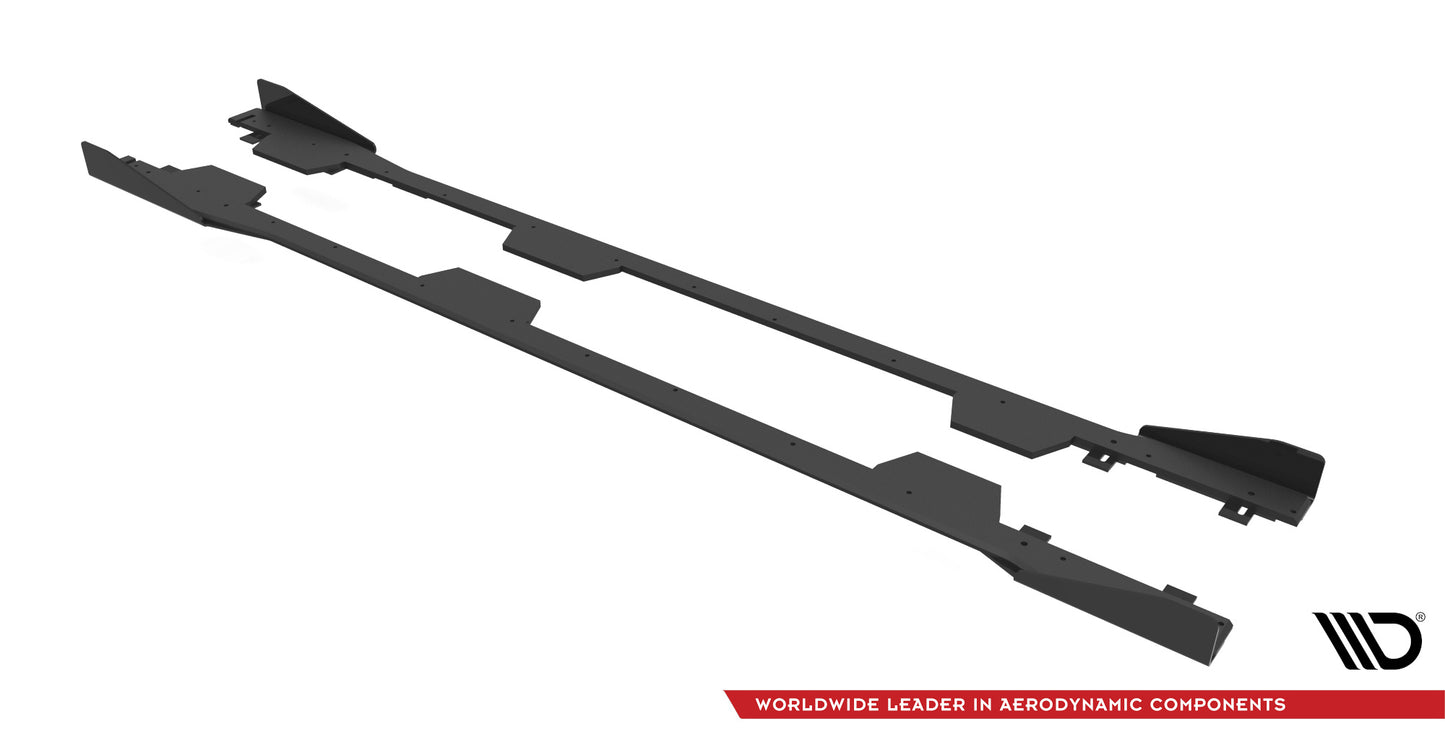 Maxton Street Pro Seitenschweller Ansatz für + Flaps Subaru BRZ Mk1 schwarz Hochglanz