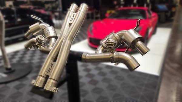 Grail Auspuffanlage Ferrari 812 Superfast mit integriertem Katalysator Montage bei Grail