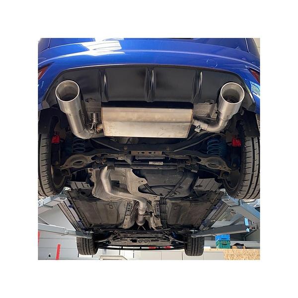 Grail Auspuffanlage Ford Focus MK2 RS/ST Edelstahl Endrohre 114mm Montage bei Grail