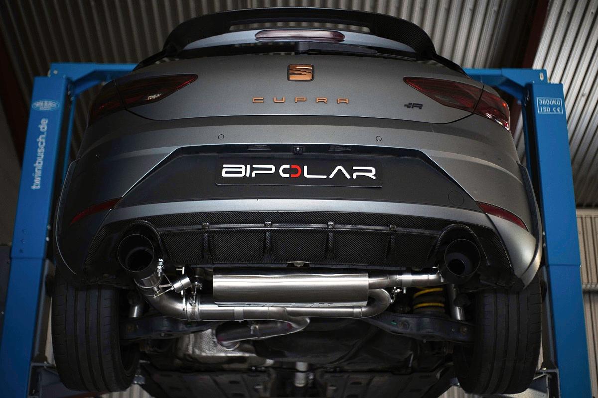 Grail Auspuffanlage Seat Leon Cupra R (CJXG) 3.5-Zoll Edelstahl Endrohre 115mm an HJS