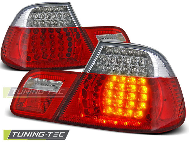 Tuning-Tec LED Rückleuchten für BMW 3er E46 Coupe 99-03 rot/weiß
