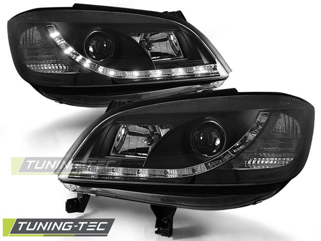 Tuning-Tec LED Tagfahrlicht Scheinwerfer für Opel Zafira A 99-06 schwarz