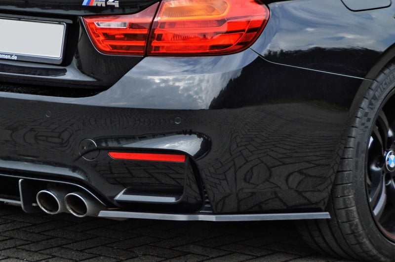 Heckansatz Seitenteile ABS BMW M4, F82/F83 Bj.: 09/2014- Schwarz Matt