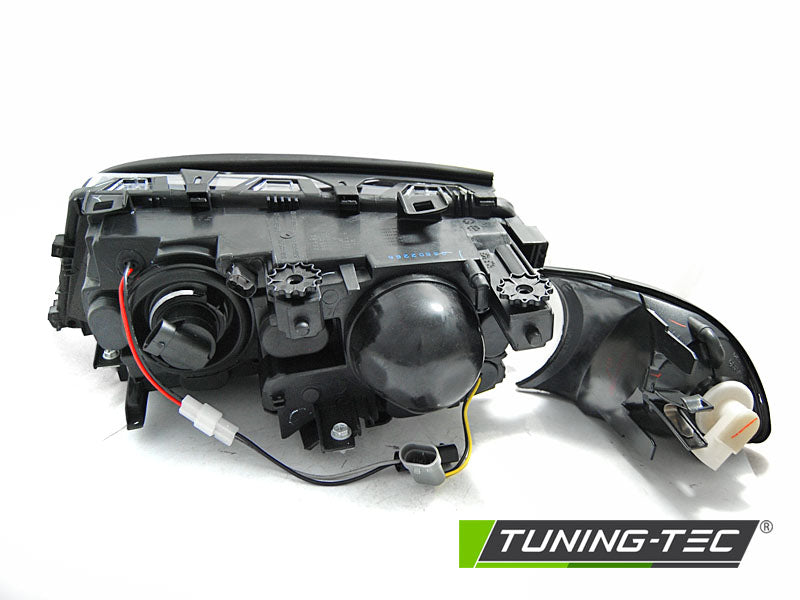 Tuning-Tec LED Angel Eyes Scheinwerfer für BMW 3er E46 Coupe / Cabrio 99-01 schwarz Set