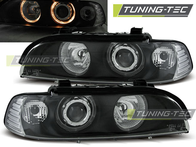 Tuning-Tec Angel Eyes Scheinwerfer für BMW 5er E39 95-03 schwarz