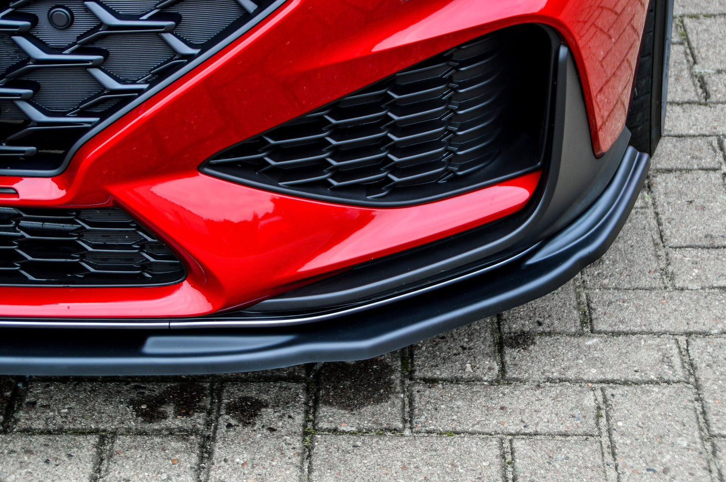 CUP Frontspoilerlippe ABS Hyundai i30 N-Line Schrägheck Schwarz Glanz