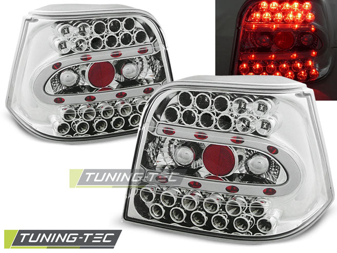 Tuning-Tec LED Rückleuchten für VW Golf 4 (IV) 97-03 chrom/klar