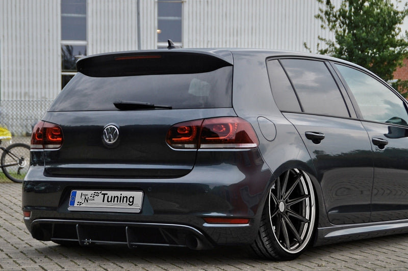 Gefräster Heckansatz Volkswagen Golf 6, 1K Bj.: 2008-2013 Schwarz Matt