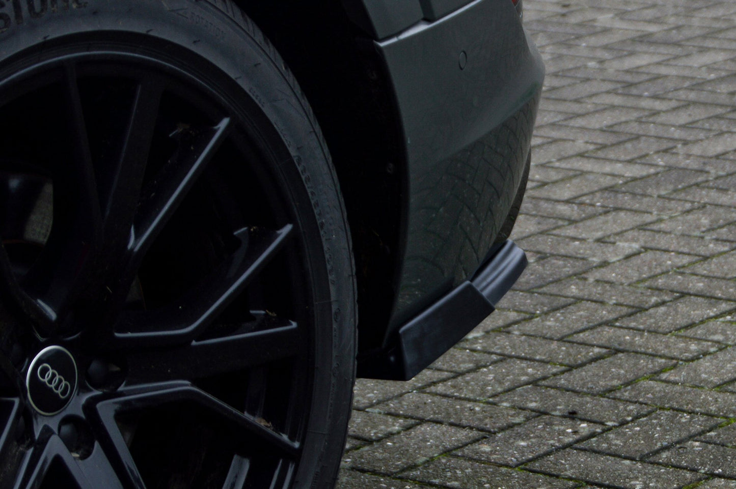 Heckansatz Seitenteile ABS Audi e-tron Quattro ab Bj.:2018 - Schwarz Matt