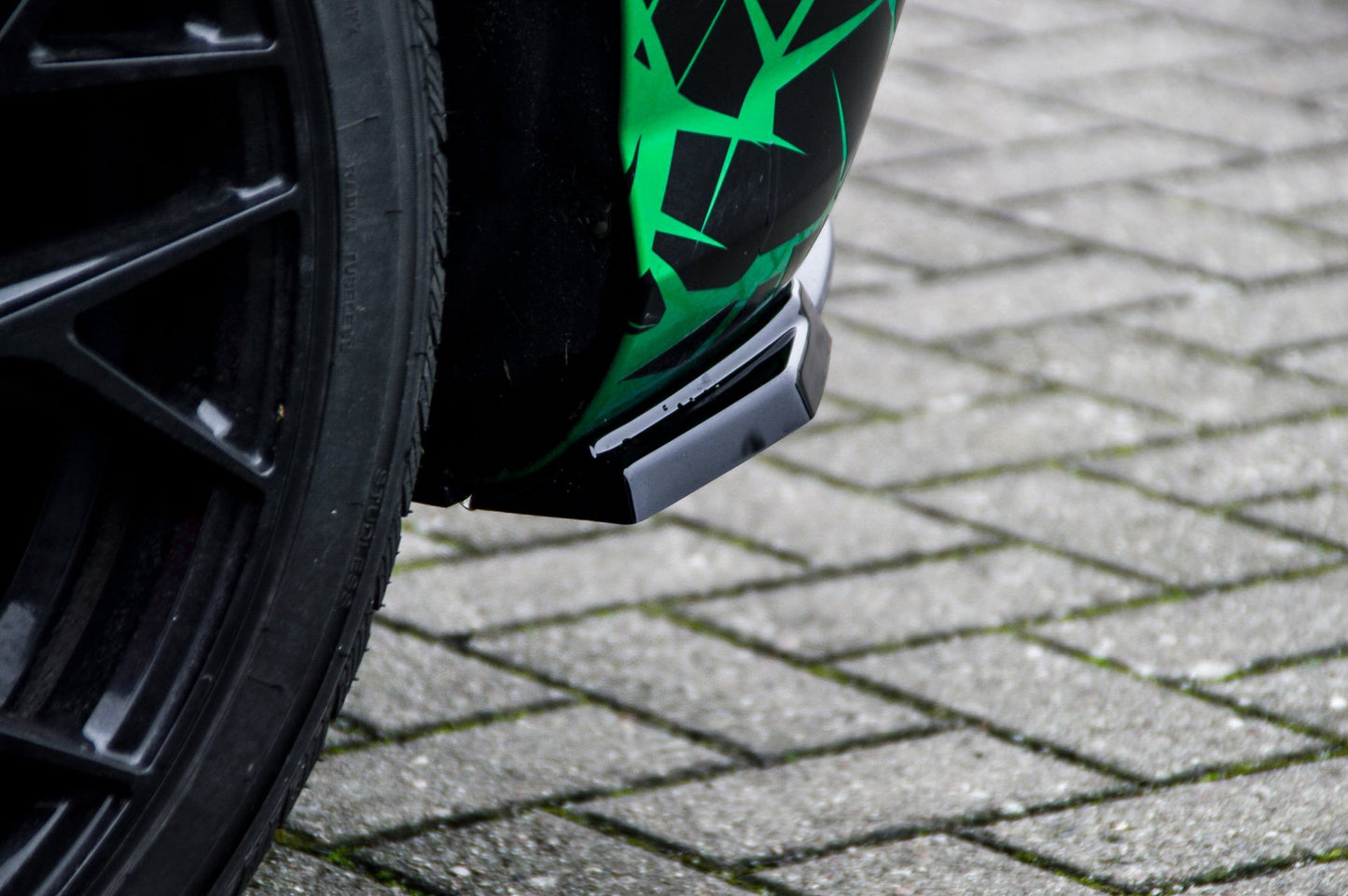 Heckansatz Seitenteile ABS Audi Q2 GA, MK1 Bj.: 2016-2020 Schwarz Matt