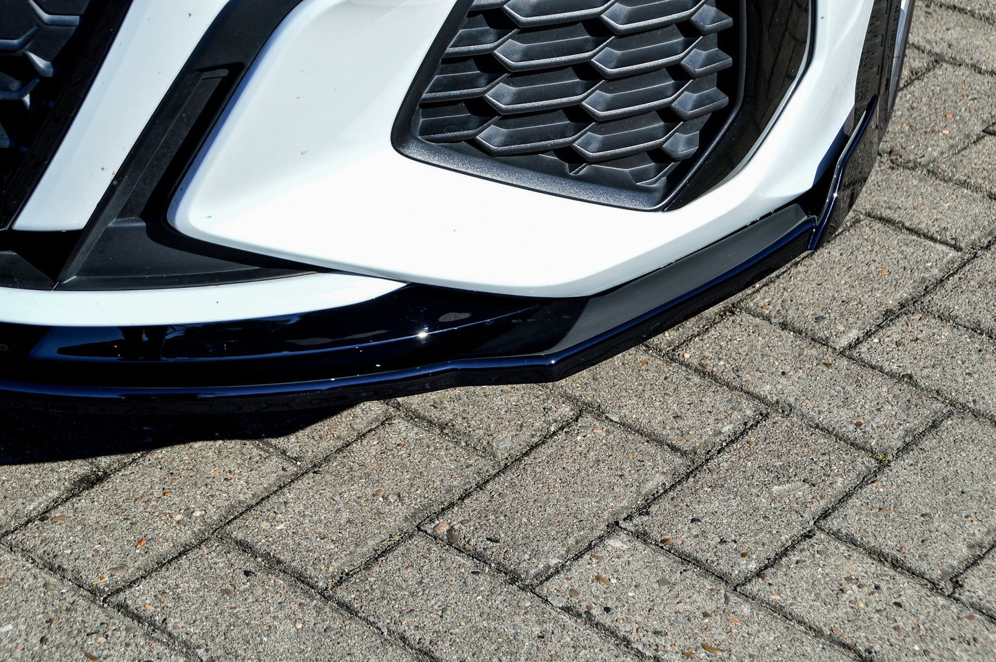 CUP Frontspoilerlippe ABS mit Seitenwing Audi A3, 8Y Schwarz Glanz