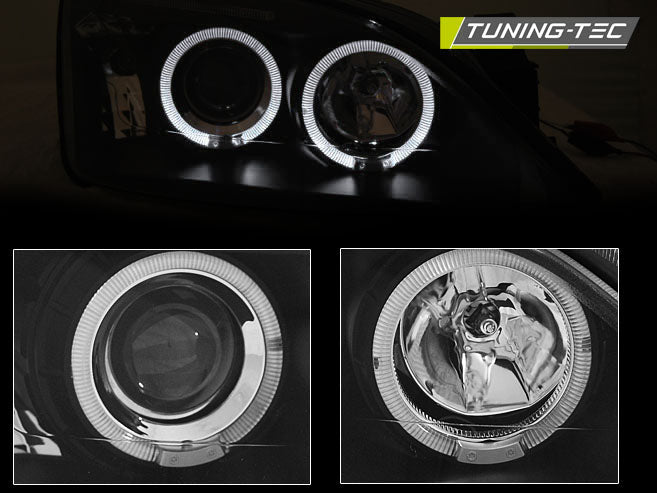 Tuning-Tec LED Angel Eyes Scheinwerfer für Ford Mondeo 00-07 schwarz
