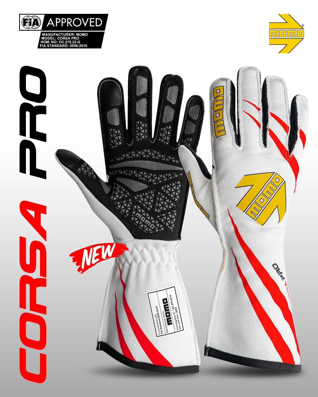 MOMO CORSA PRO WHITE Größe 10