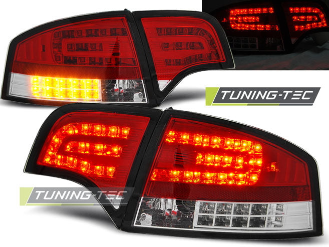 Tuning-Tec LED Rückleuchten für Audi A4 B7 (8E) Limousine 04-08 rot/klar