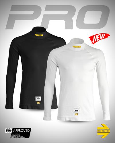 MOMO Rennfahrer Shirt Stehkragen HIGH COLLAR PRO BLACK XL-2XL