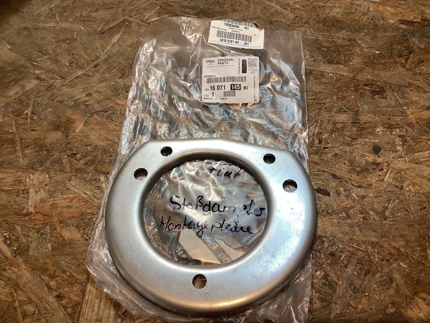 Fiat Stoßdämpfer Montageplatte Original PSA Groupe NEU