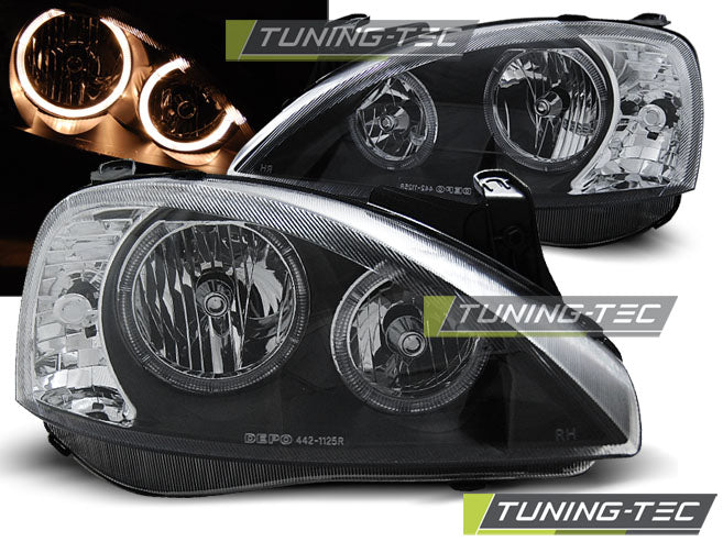 Tuning-Tec Angel Eyes Scheinwerfer für Opel Corsa C 00-06 schwarz