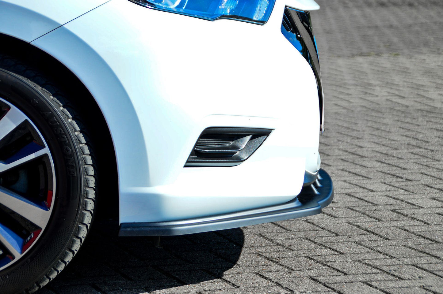 CUP Frontspoilerlippe ABS Nissan Micra K14 Bj.:2017-2022 Schwarz Glanz