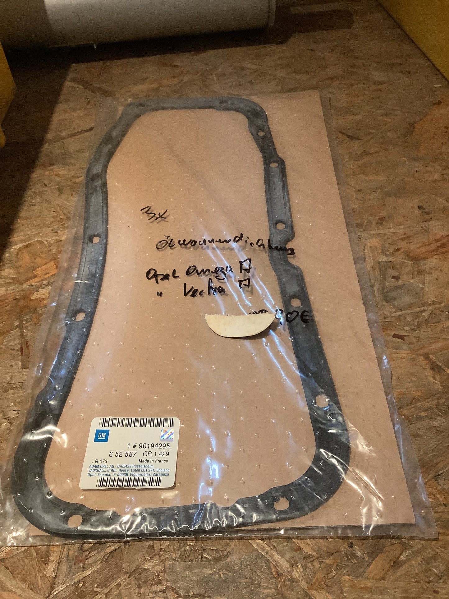 Opel Omega A, Vectra A Ölwannendichtung Original GM NEU