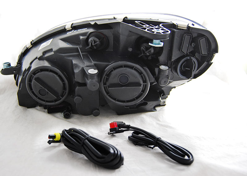 Tuning-Tec LED Tagfahrlicht Scheinwerfer für Mercedes Benz C-Klasse W204 07-10 schwarz