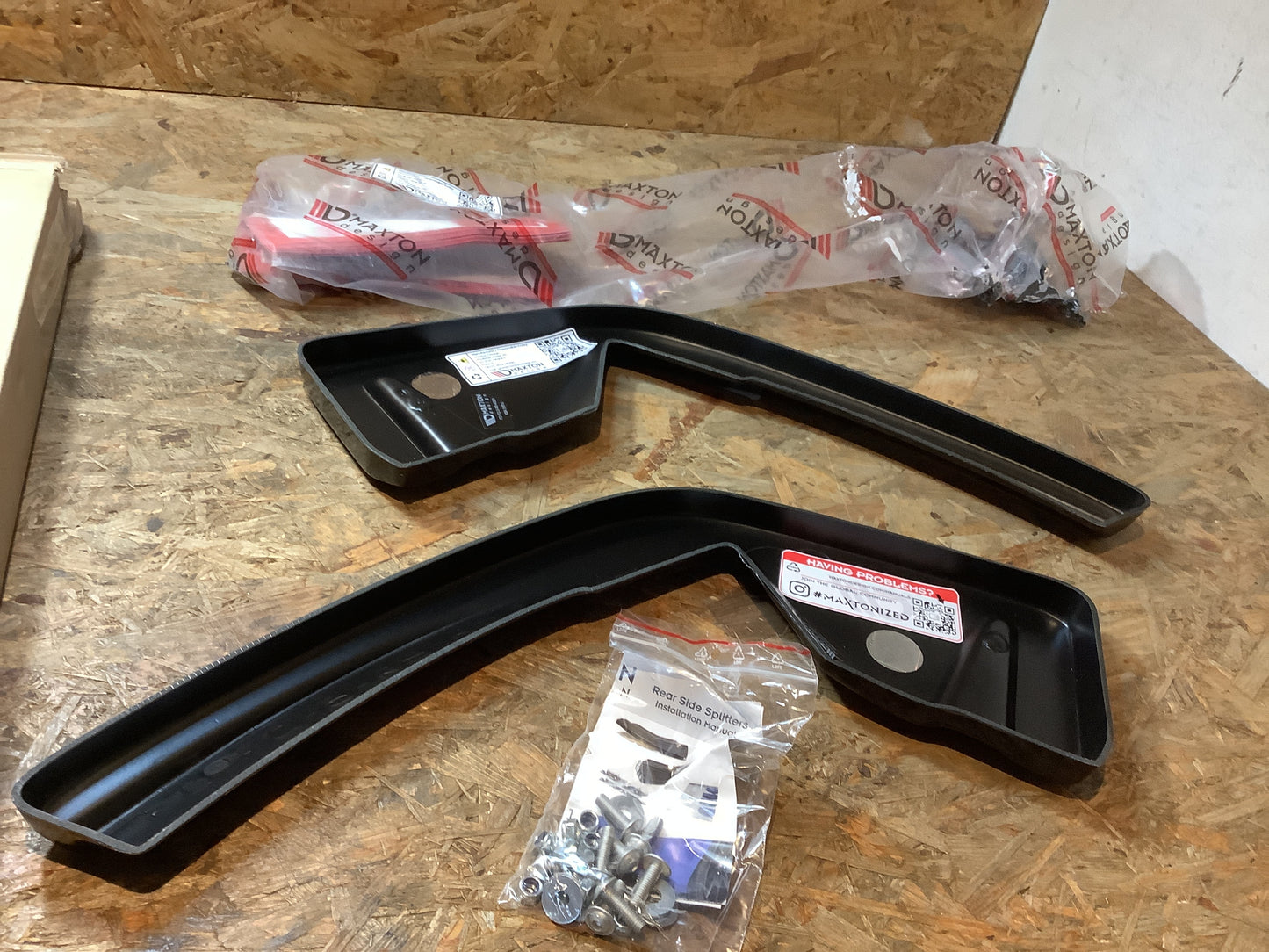 Heck Ansatz Flaps Diffusor für Ford Focus RS Mk3 schwarz Hochglanz