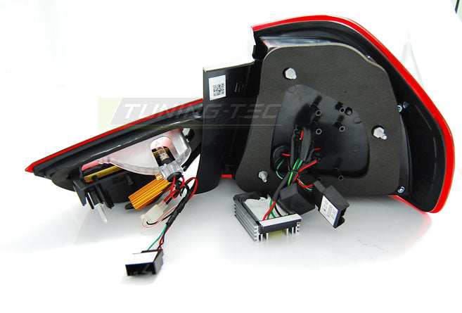 Tuning-Tec LED Lightbar Rückleuchten für BMW 3er E90 LCI Touring 09-11 rot/klar