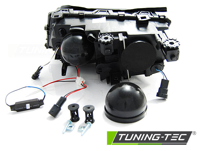 Tuning-Tec LED Angel Eyes Scheinwerfer für BMW 3er E46 01-05 schwarz Set