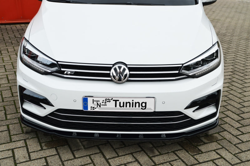 CUP Frontspoilerlippe ABS Volkswagen Touran Typ 5T, R-Line Schwarz Glanz