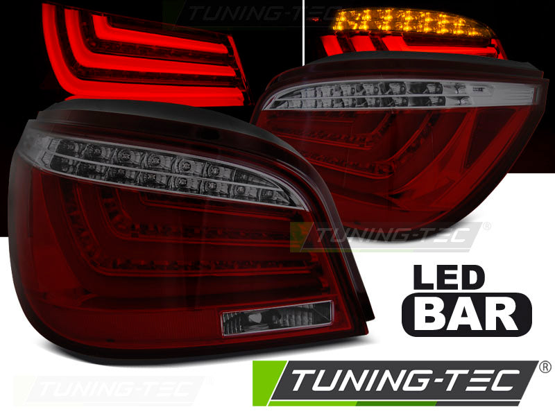 Tuning-Tec LED Lightbar Rückleuchten für BMW 5er E60 Limousine 03-07 rot/rauch