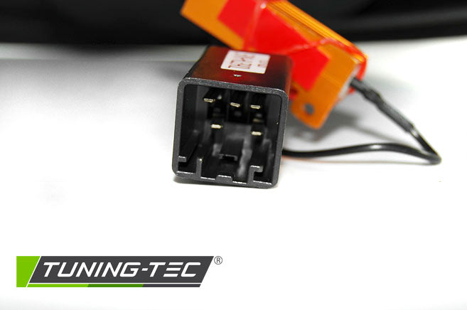 Tuning-Tec LED Lightbar Rückleuchten für Ford Fiesta MK7 08-12 chrom mit LED Blinker