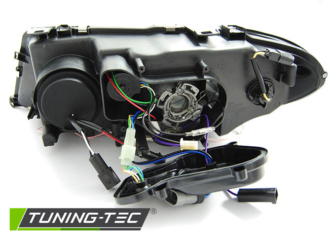 Tuning-Tec Xenon CCFL Angel Eyes Scheinwerfer für BMW 3er E46 Cabrio und Coupe 03-06 Chrom Set