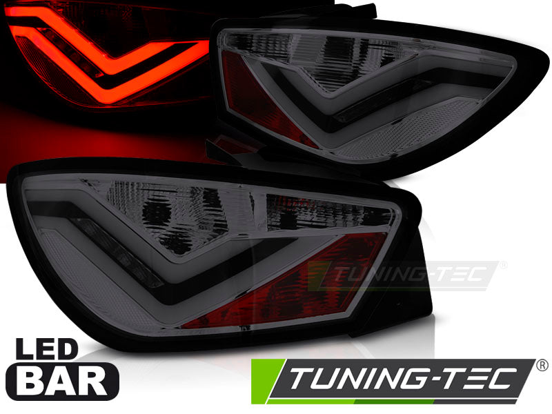 Tuning-Tec LED Lightbar Rückleuchten für Seat Ibiza 6J (3-Türer) 08-12 rauch