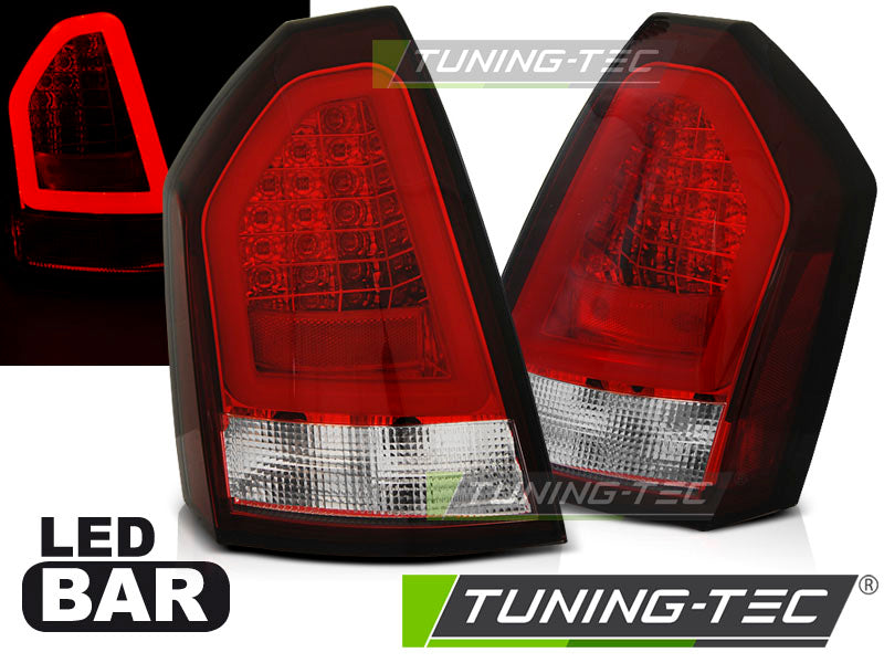 Tuning-Tec LED Lightbar Rückleuchten für Chrysler 300C Limousine 05-08 rot/klar