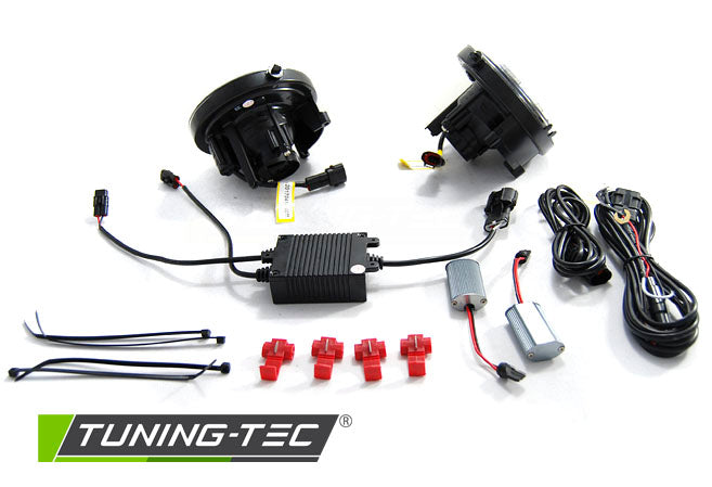 Tuning-Tec LED Nebelscheinwerfer / Tagfahrlicht für Mini Cooper R55 / R56 / R57 Schwarz