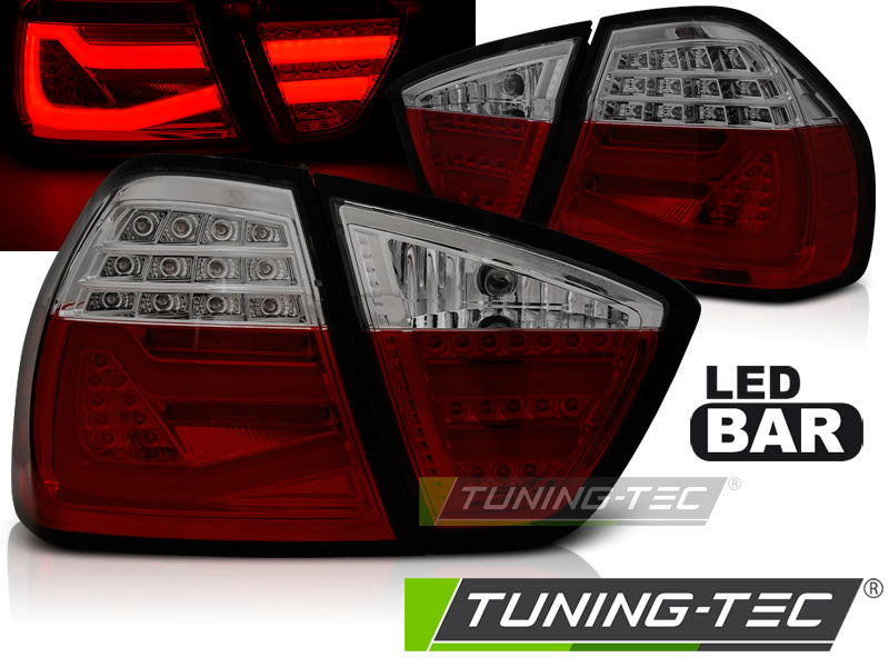 Tuning-Tec LED Lightbar Rückleuchten für BMW 3er E90 05-08 rot/rauch
