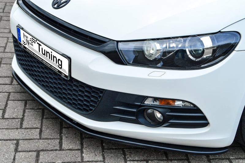CUP Frontspoilerlippe ABS Volkswagen Scirocco 3 Typ 13 Schwarz Matt